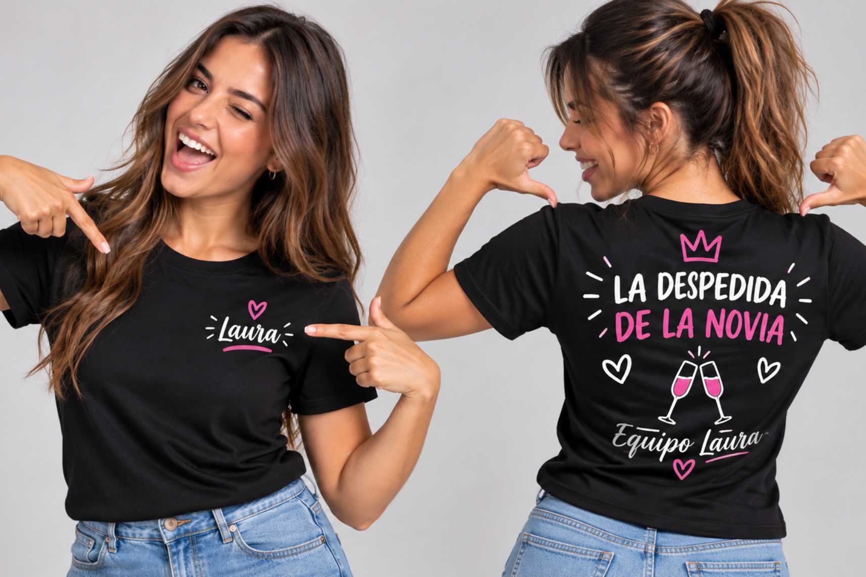 chica con camiseta